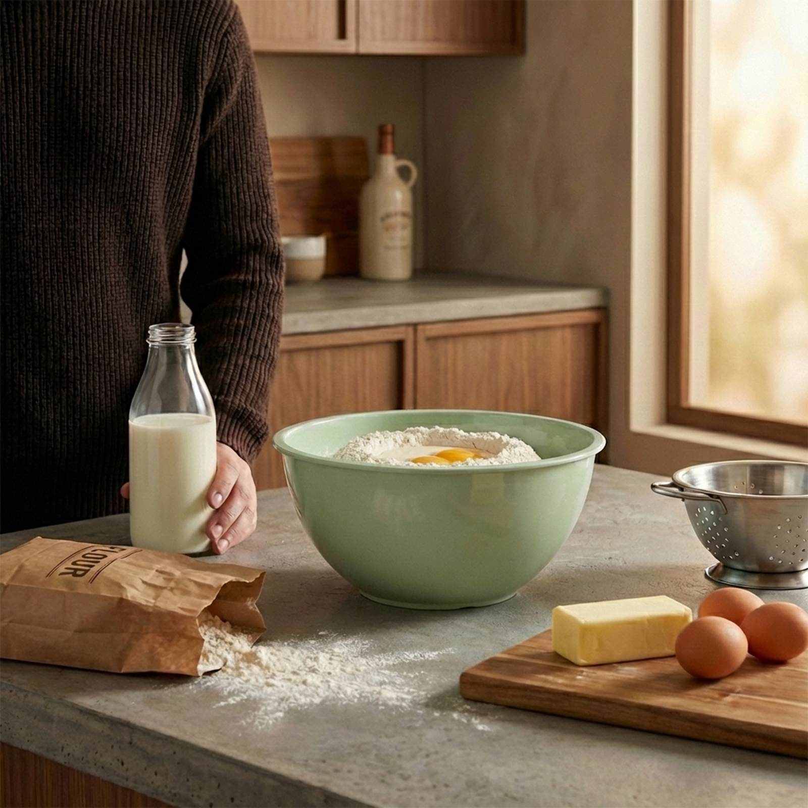 4 Piece 113oz Large Plastic Serving Bowls Set | Greentainer EU