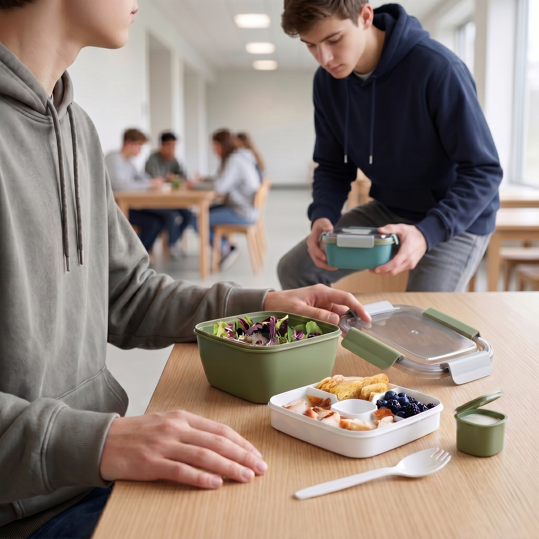 3 Compartment Lunch Container