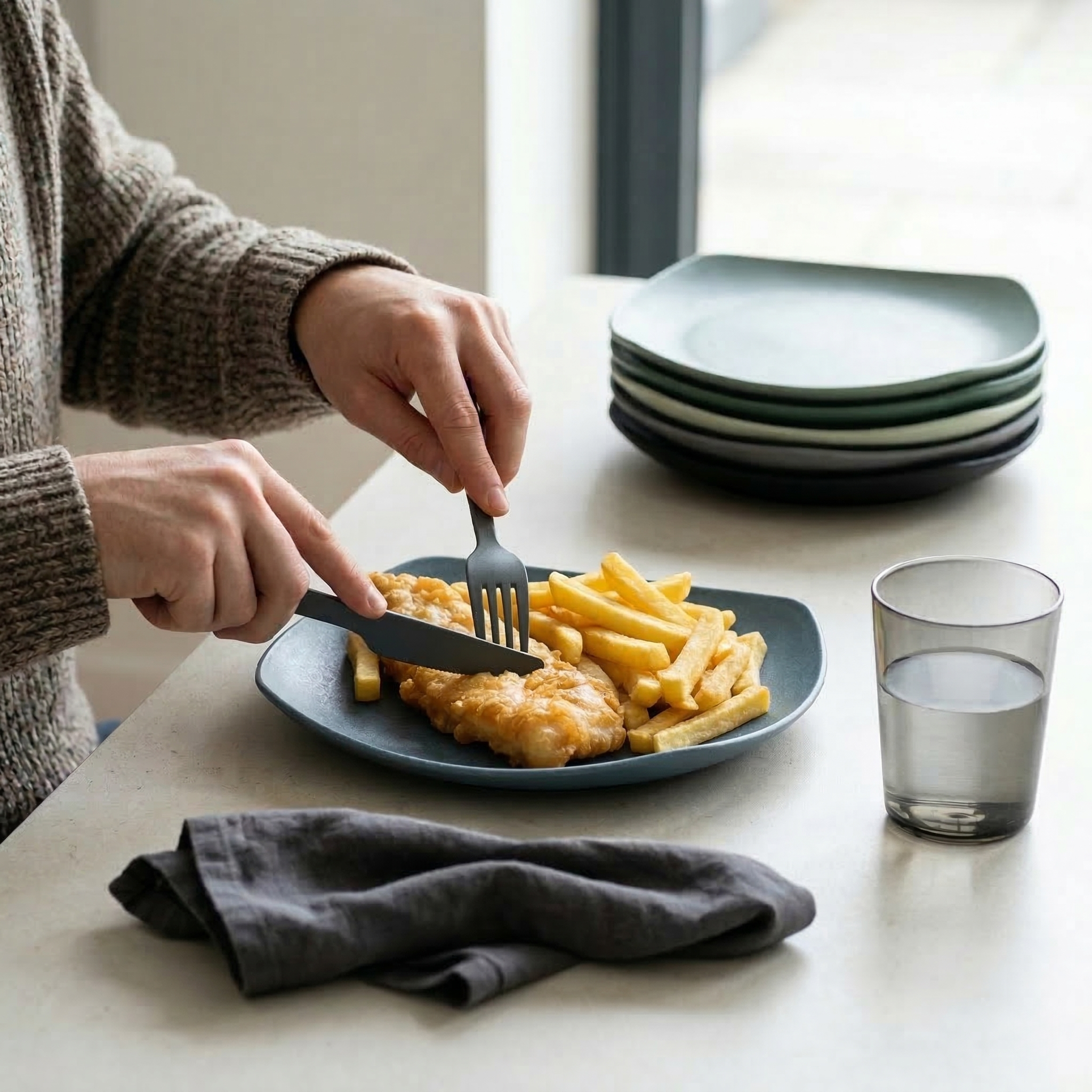 Greentainer lightweight plastic dinner plates in multiple colours