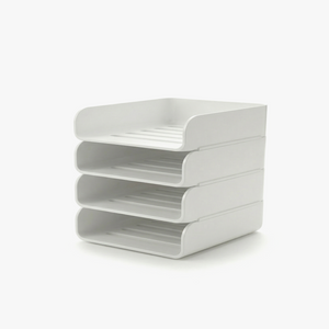 Greentainer plastic file trays for office desk organisation
