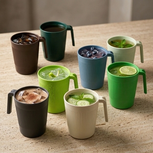 Greentainer lightweight handled mugs for kitchen, dorm and RV use