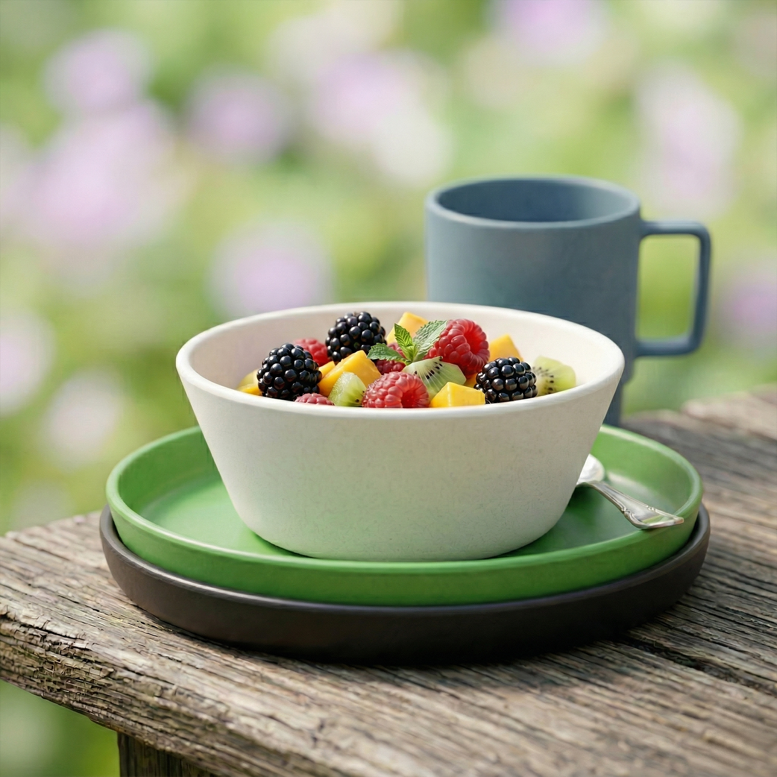 Greentainer 12-piece PP dinnerware set for 4 people