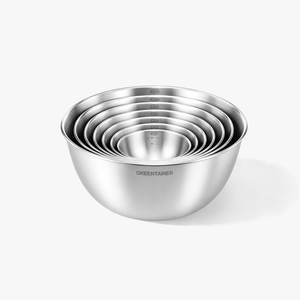 Greentainer 304 stainless steel nesting mixing bowls, 7-piece set