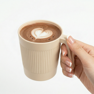 Greentainer 8-piece plastic coffee mugs with handles for everyday use