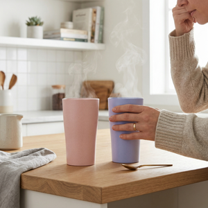 Greentainer reusable plastic cups for water and juice