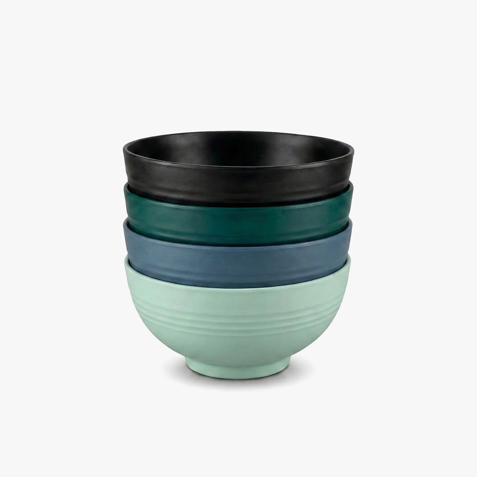 Greentainer 24oz unbreakable plastic cereal bowls set in dark colour
