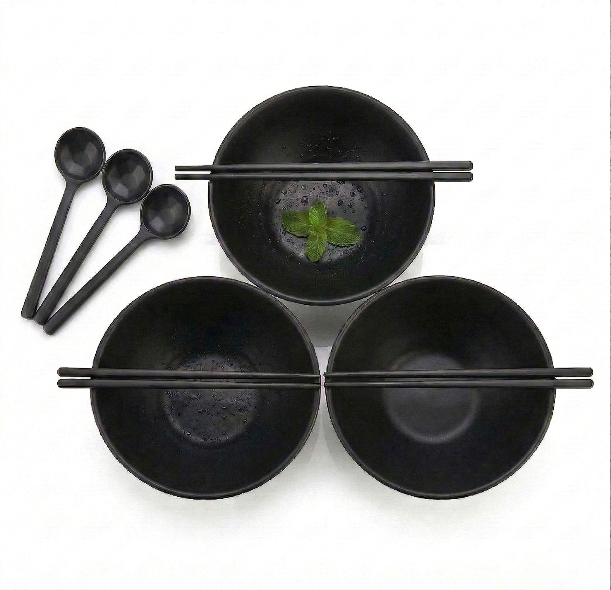 Greentainer large kitchen bowls for ramen, pasta, soup and home dining
