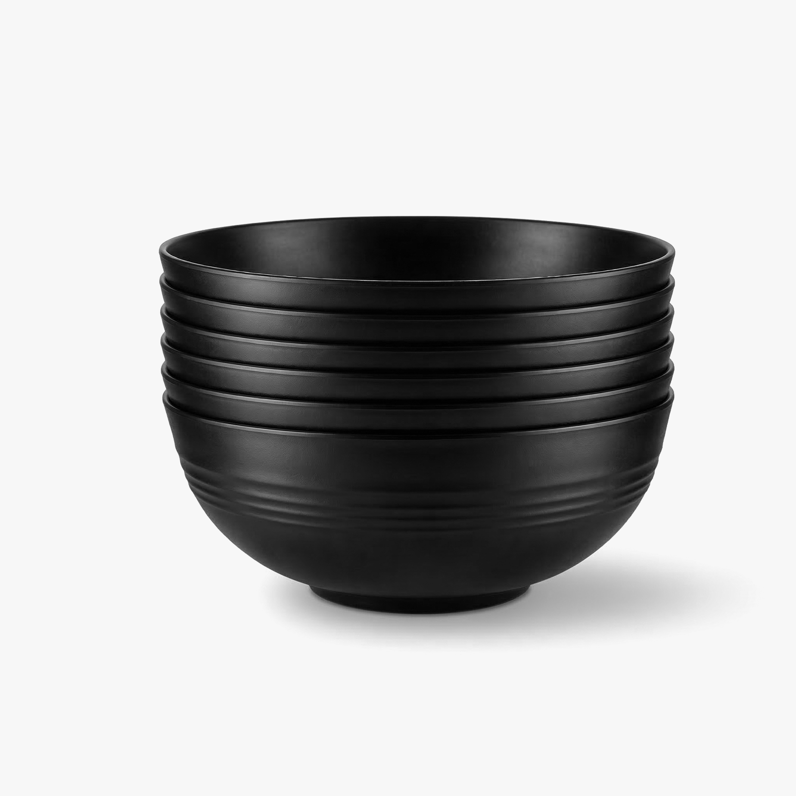 Greentainer large plastic cereal bowls 6-piece set overview