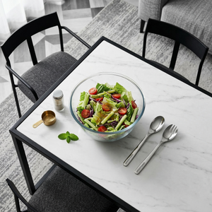 Greentainer wooden serving spoon and fork set included with salad bowl