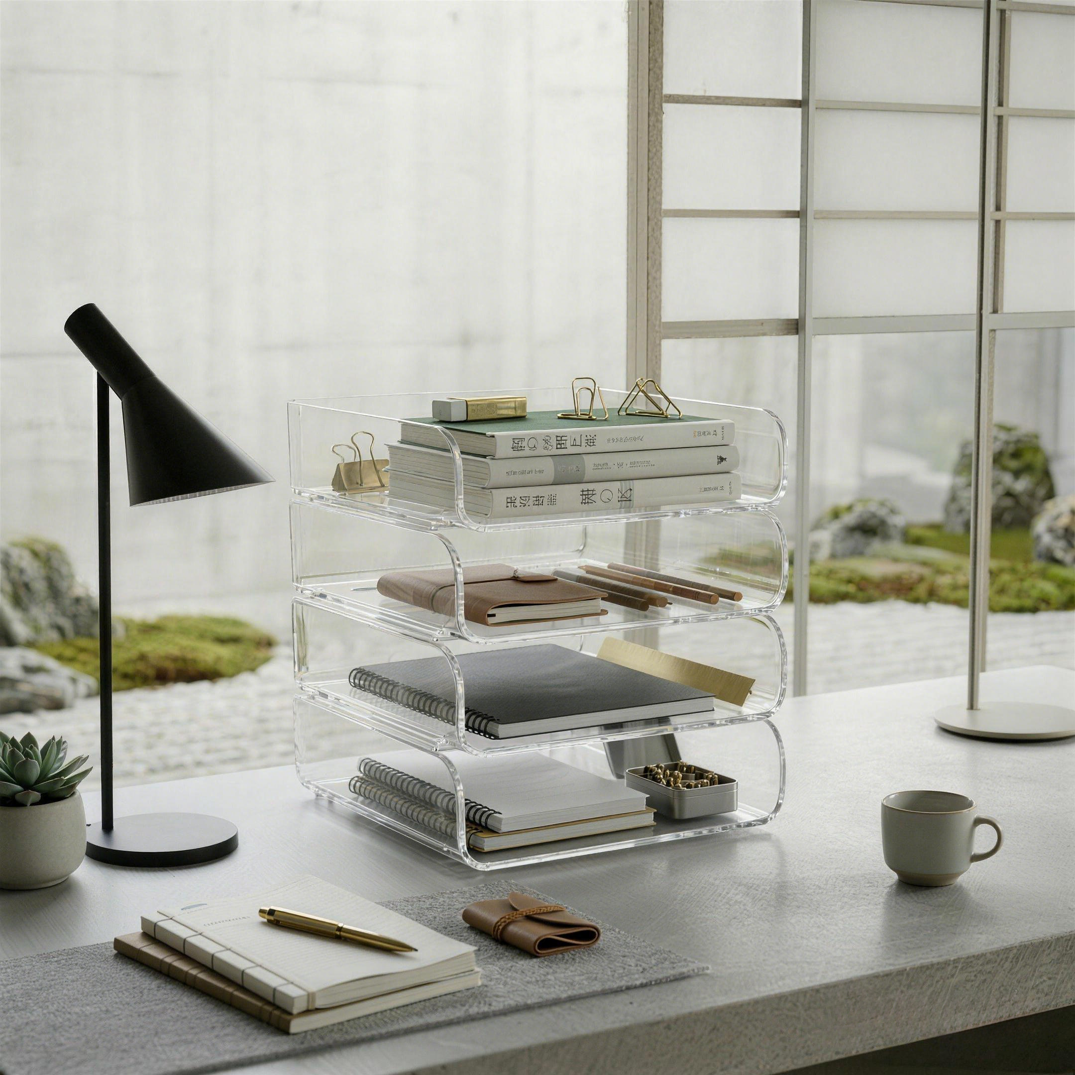 Greentainer A4 desk tray organiser designed for A4 documents, papers and folders