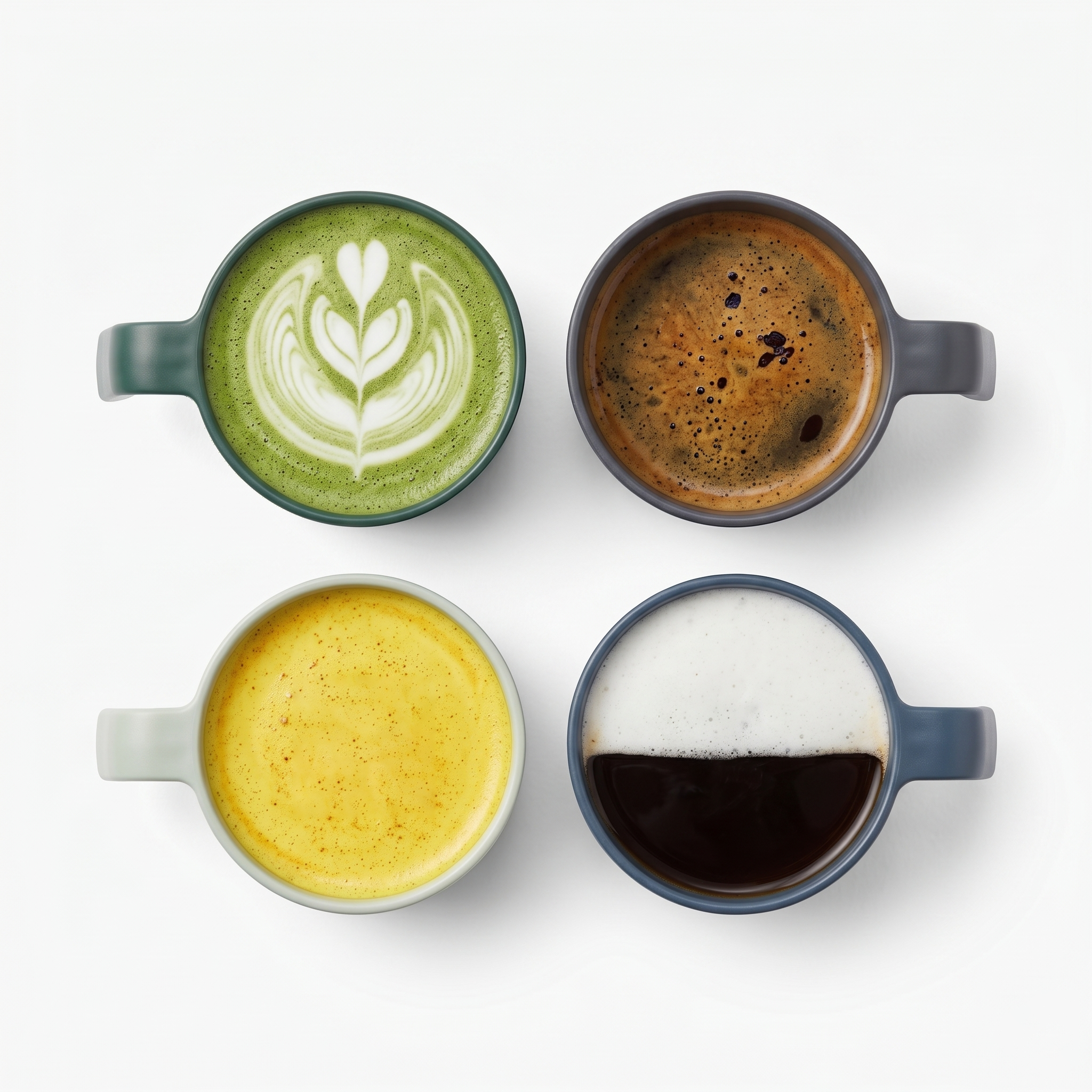 Greentainer 450ml plastic drinking cups with handles for coffee, tea, milk and water
