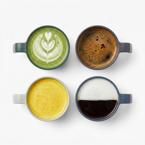 Greentainer 450ml plastic drinking cups with handles for coffee, tea, milk and water