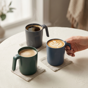 Greentainer easy-grip coffee mug handle, close-up view