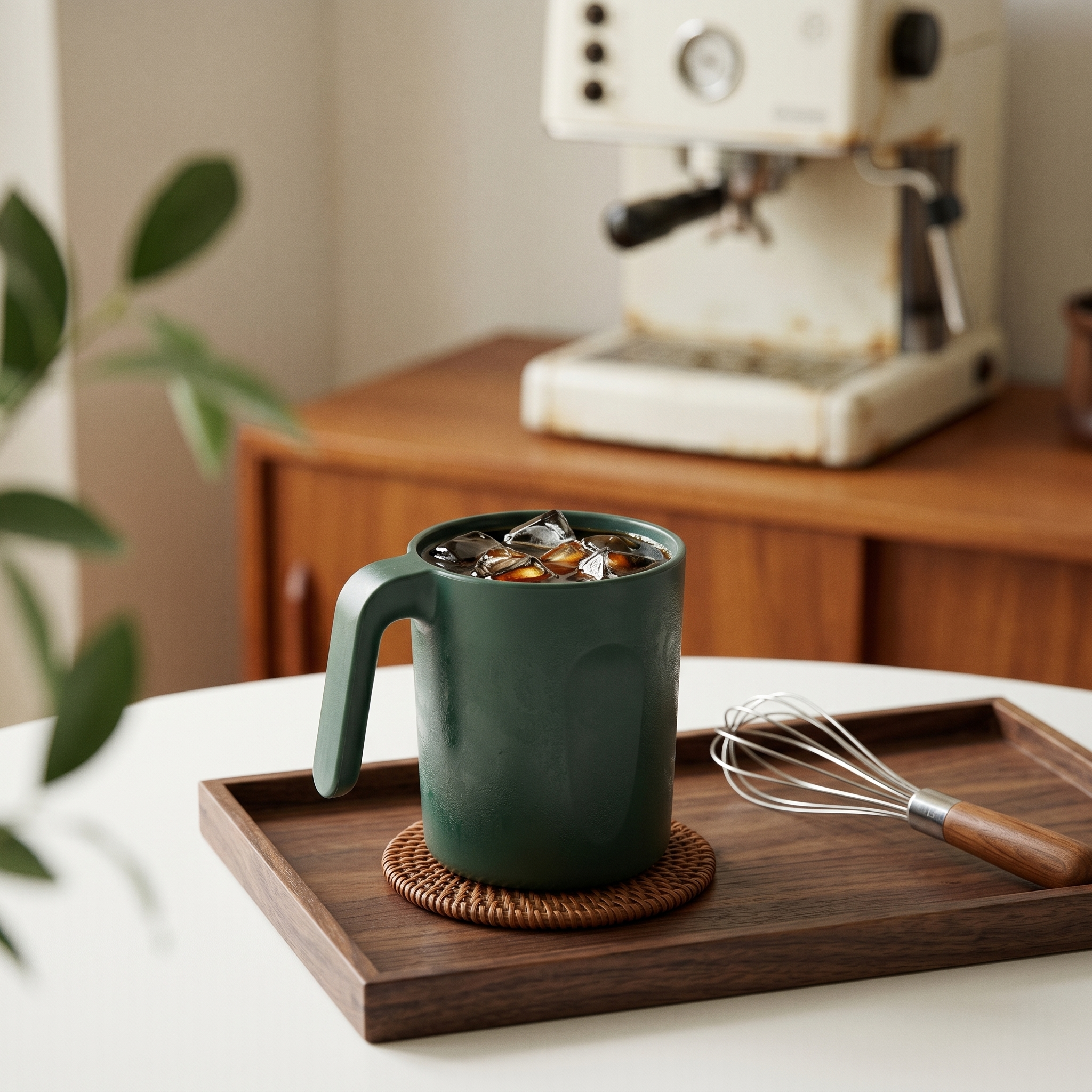 Greentainer everyday plastic coffee mugs for home, RV, travel and dorm use