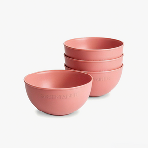 Greentainer lightweight shatter-resistant tableware set, large size in pink