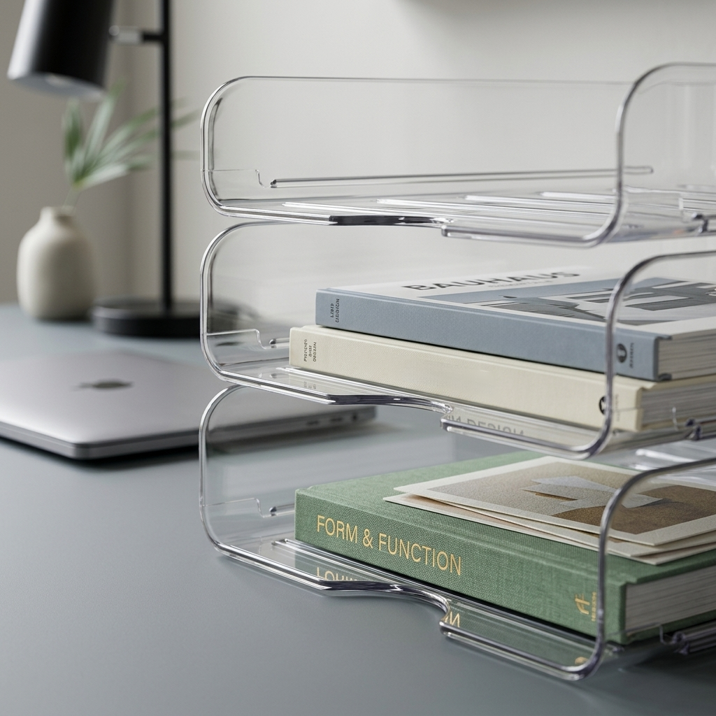 Greentainer stackable A4 paper desk tray organiser