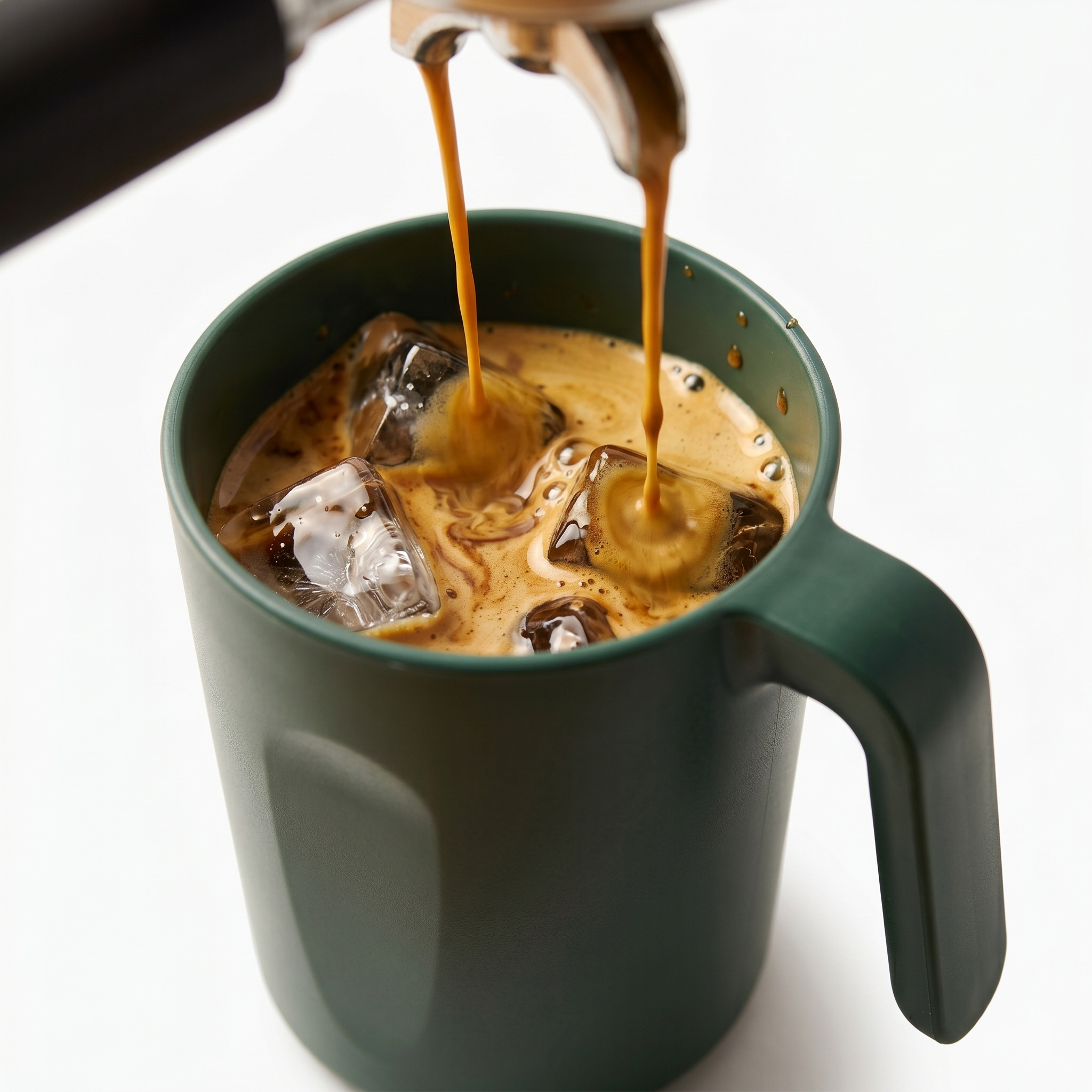 Greentainer stackable plastic coffee mugs, set of 4, space-saving storage
