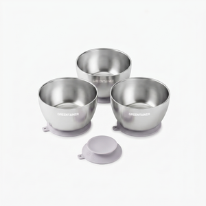 Greentainer stainless steel double-wall cups set in purple