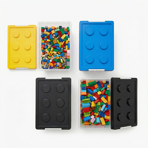Greentainer storage box with removable organiser tray for toys and stationery